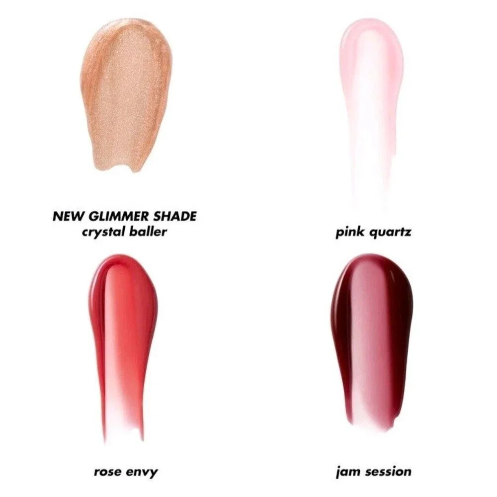 e.l.f. Cosmetics Glow Reviver Quad Goals Lip Oil Kit 4 Full Size Lip Glosses New